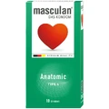 Презервативи Masculan Anatomic Тип 4 латексні з силіконовою змазкою, №10