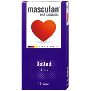 Презервативи Masculan Dotted Тип 2 з пухирцями, №10