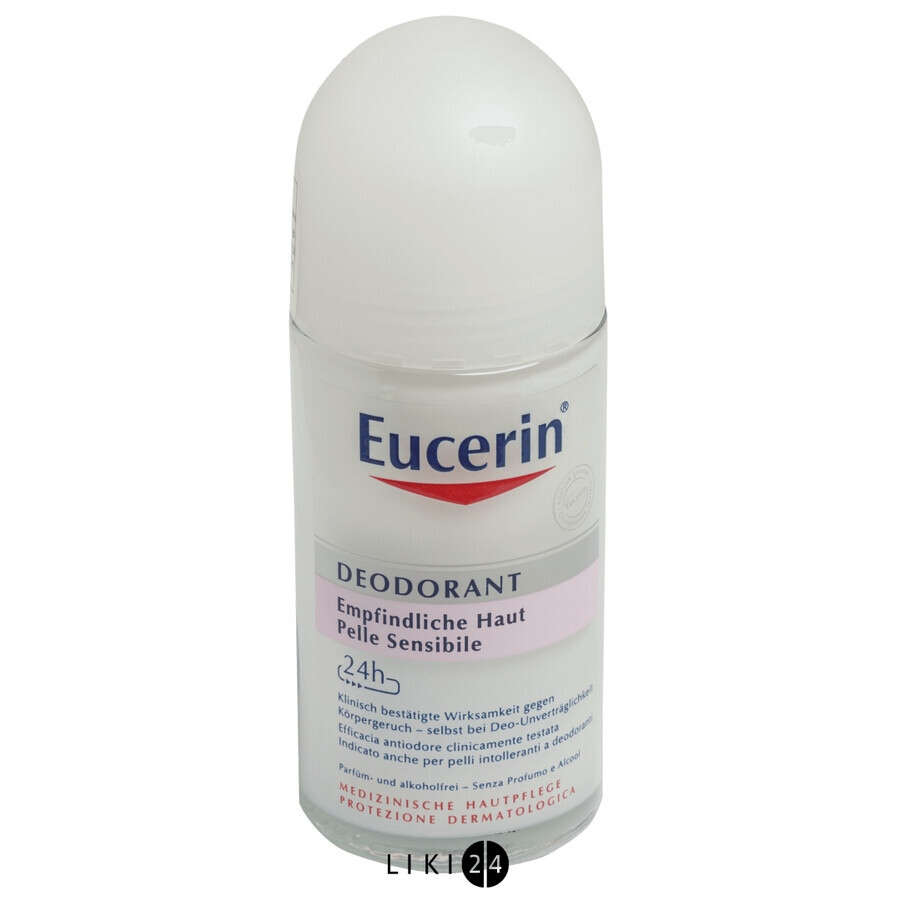 Антиперспирант роликовый Eucerin 24 часа защиты для гиперчувствительной и склонной к аллергическим реакциям кожи 50 мл: цены и характеристики