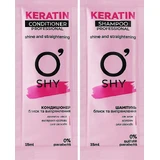 Набір O'Shy Keratin шампунь+кондиціонер саше 15 мл, 2 шт.