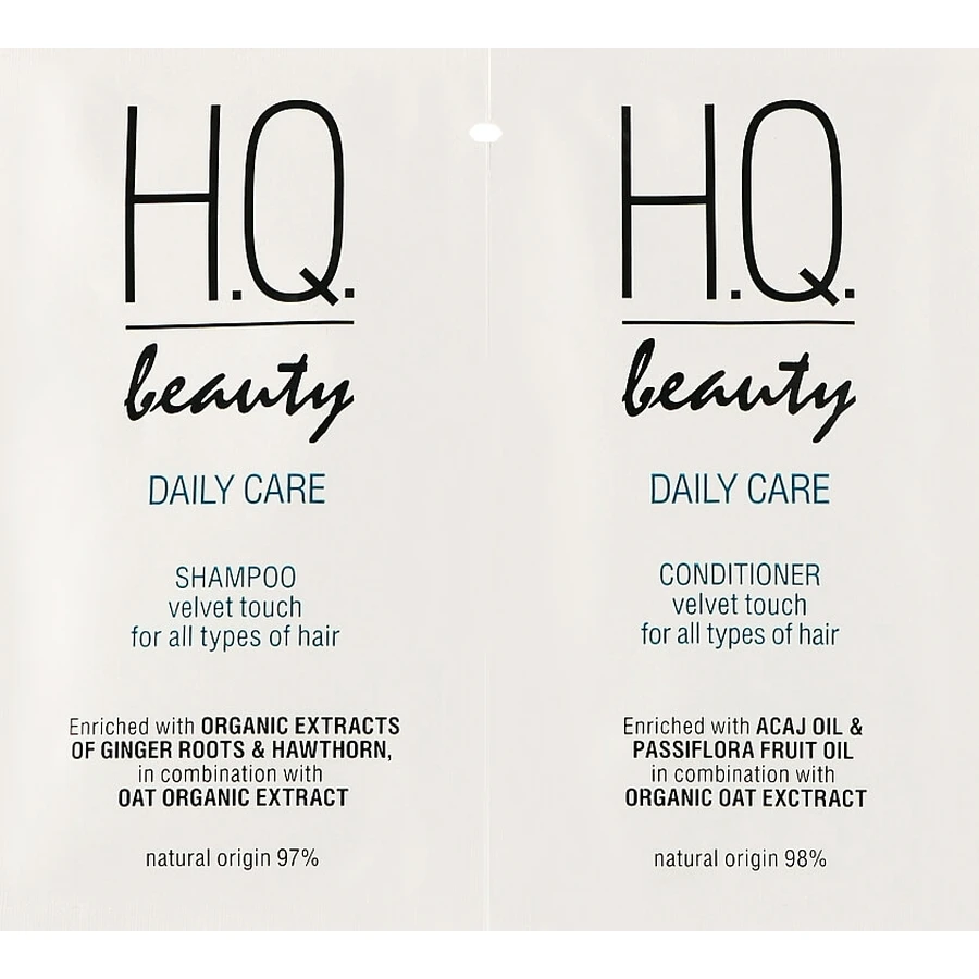 Набор пробников для всех типов волос H.Q.Beauty Daily Care шампунь 10 мл + кондиционер для ежедневного ухода 10 мл: цены и характеристики
