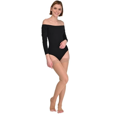 Чулки женские Soloventex Comfort с открытым носком 2 класс компрессии низкие, размер XL, 1 шт.: цены и характеристики