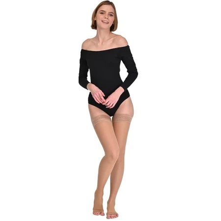 Чулки женские Soloventex Comfort с открытым носком 2 класс компрессии низкие, размер XL, 1 шт.: цены и характеристики