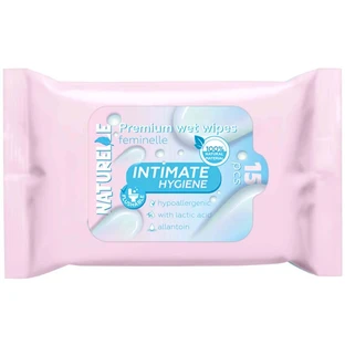 Влажные салфетки Naturelle для интимной гигиены с экстрактом ромашки, 15 шт.