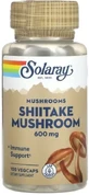 Гриб Шиитаке Solaray Shiitake Mushroom 600 мг, 100 вегетарианских капсул