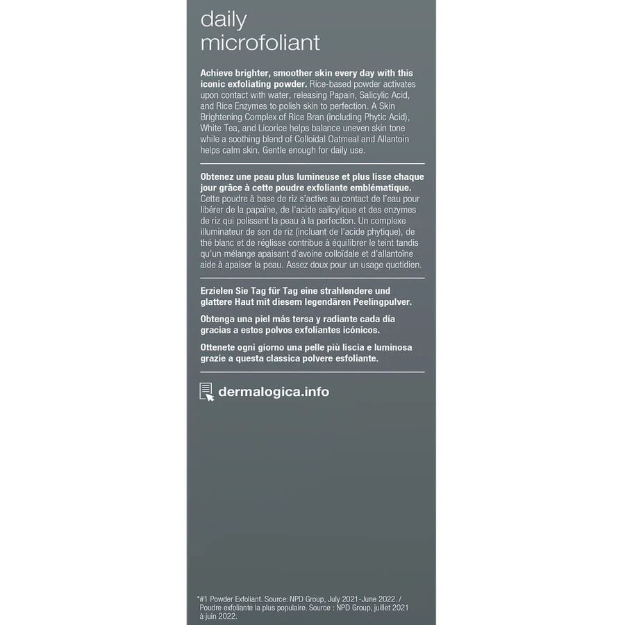 Мікрофоліант для обличчя Dermalogica Daily Microfoliant очищуючий щоденний, 74 г: ціни та характеристики