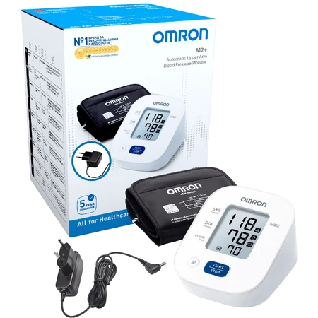 Тонометр Omron модель M2+ HEM-7146-Е автоматичний + адаптер змінного струму HHP-CM01 в комплекті: ціни та характеристики