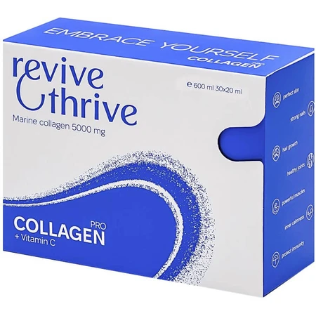 Коллаген Про Revive & Thrive раствор питьевой морской коллаген со вкусом малины для укрепления суставов, улучшения состояния кожи, волос, ногтей в стиках по 20 мл, 30 шт.: цены и характеристики
