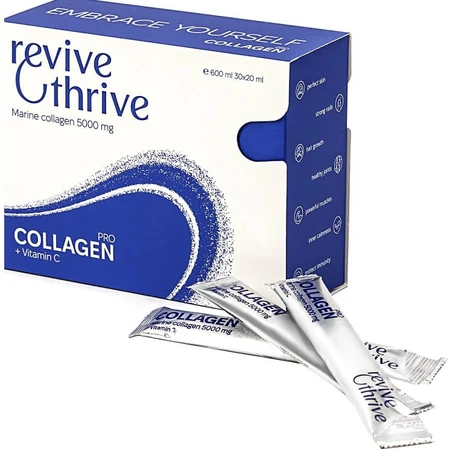 Коллаген Про Revive & Thrive раствор питьевой морской коллаген со вкусом малины для укрепления суставов, улучшения состояния кожи, волос, ногтей в стиках по 20 мл, 30 шт.: цены и характеристики