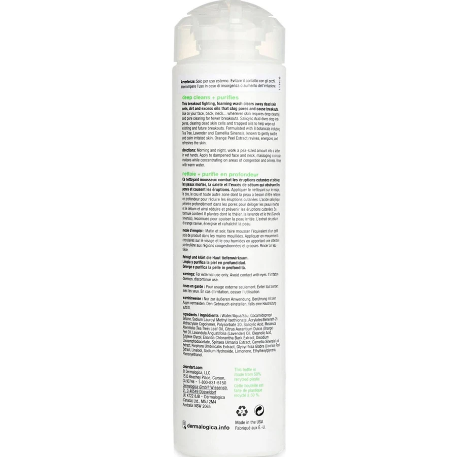 Гель для вмивання обличчя Dermalogica Breakout Clearing Foaming Wash очищувальний, 295 мл: ціни та характеристики