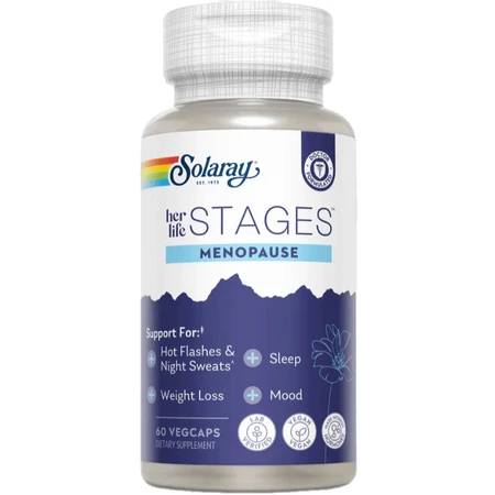 Комплекс Solaray Womens Health Menopause для поддержания женского здоровья при менопаузе, капсулы флакон 60 шт.: цены и характеристики
