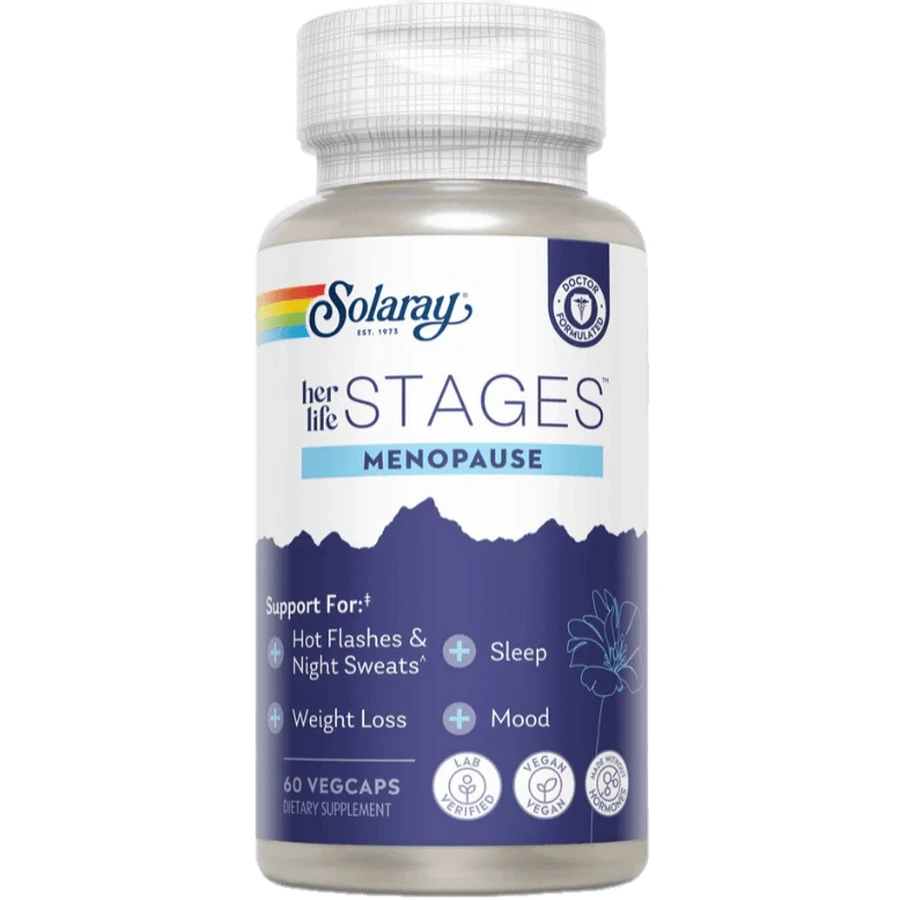 Комплекс Solaray Womens Health Menopause для поддержания женского здоровья при менопаузе, капсулы флакон 60 шт.: цены и характеристики