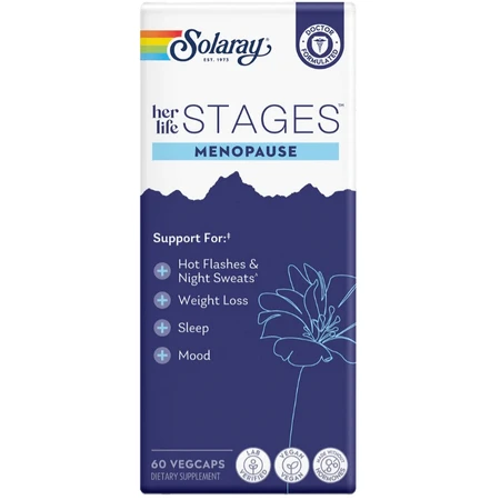 Комплекс Solaray Womens Health Menopause для поддержания женского здоровья при менопаузе, капсулы флакон 60 шт.: цены и характеристики