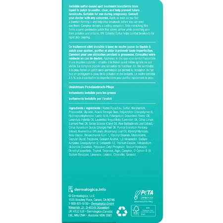 Рідкий пластир для обличчя Dermalogica Deep Acne Invisible Liquid Patch для лікування акне, 15 мл: ціни та характеристики