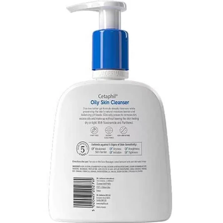 Засіб для очищення жирної шкіри Cetaphil Oily Skin Cleanser, 473 мл: ціни та характеристики