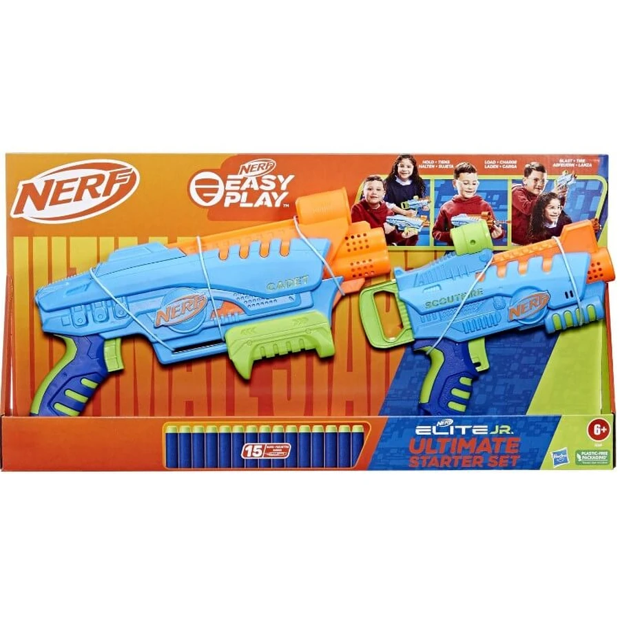 Набір бластерів іграшковий Hasbro F6369 Nerf Elite Junior Ultimate Starter: ціни та характеристики