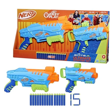 Набір бластерів іграшковий Hasbro F6369 Nerf Elite Junior Ultimate Starter: ціни та характеристики