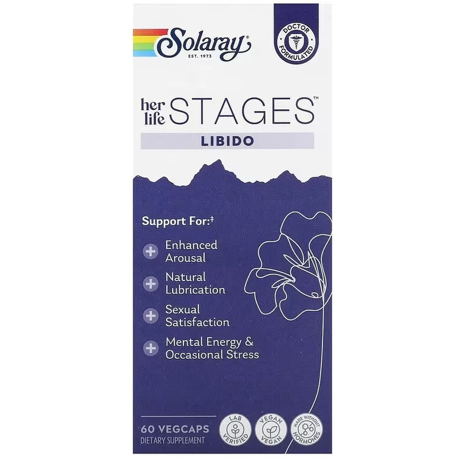 Комплекс Solaray Womens Health Libido для підтримки жіночого лібідо флакон 60 шт.: ціни та характеристики