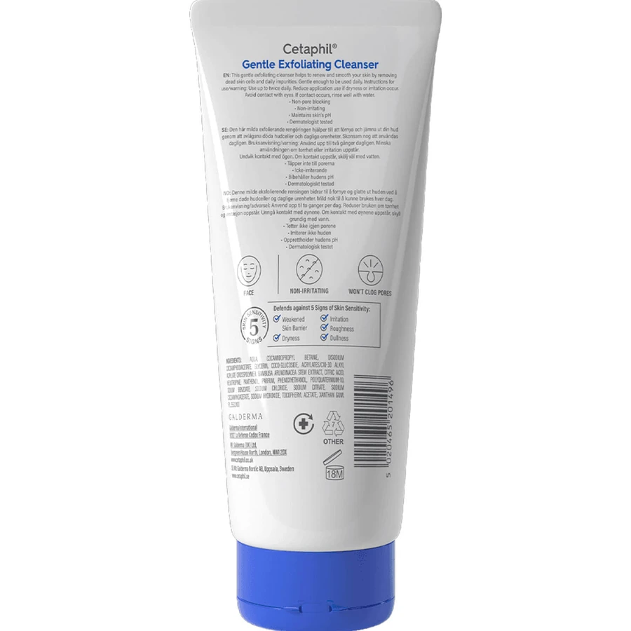 Скраб для кожи Cetaphil Gentle Exfoliating Cleanser Scrub нежный отшелушивающий очищающий, 178 мл: цены и характеристики
