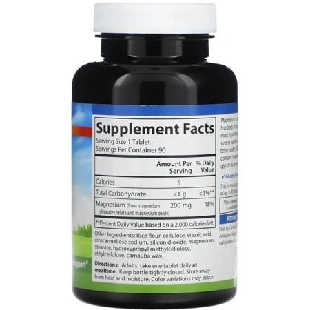 Магний глицинат хелат Carlson Chelated Magnesium Glycinate 200 мг, 90 таблеток: цены и характеристики
