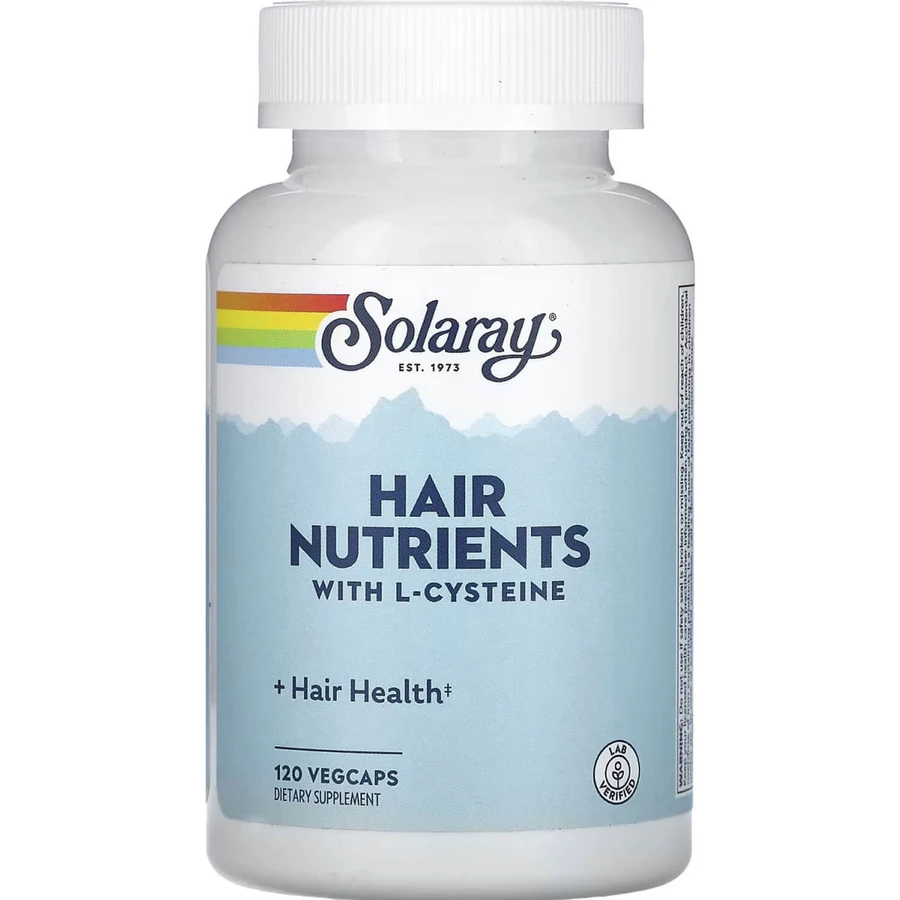 Питательные вещества для волос Solaray Hair Nutrients капсулы для поддержания здоровья волос и общего состояния здоровья флакон, 120 шт: цены и характеристики