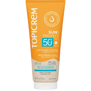 Топікрем Сан Протект зволожувальне сонцезахисне молочко SPF50+,  200 мл