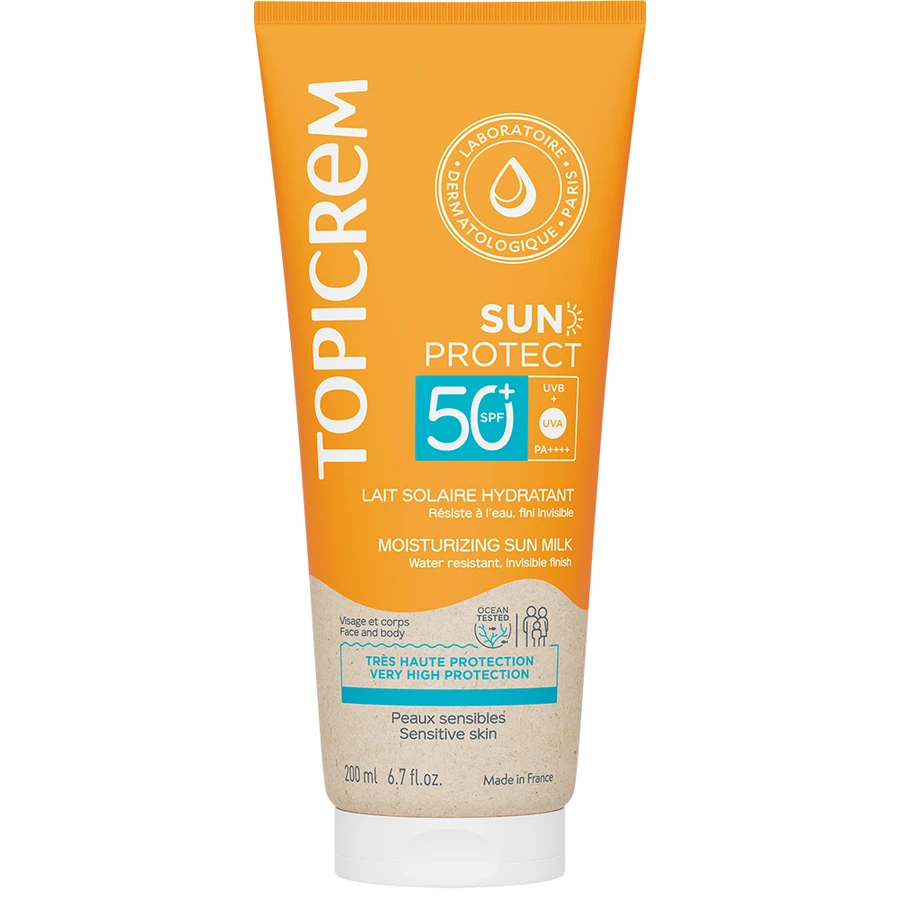 Топікрем Сан Протект зволожувальне сонцезахисне молочко SPF50+, 200 мл: ціни та характеристики