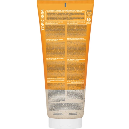 Топікрем Сан Протект зволожувальне сонцезахисне молочко SPF50+, 200 мл: ціни та характеристики