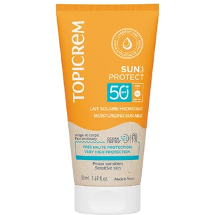 Топикрем Сан Протект увлажняющее солнцезащитное молочко SPF50+, 50 мл