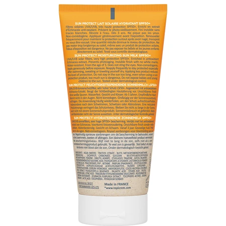 Топикрем Сан Протект увлажняющее солнцезащитное молочко SPF50+, 50 мл: цены и характеристики