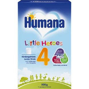 Смесь сухая молочная детская Humana 4 Little Heroes с 18 месяцев, 500 г