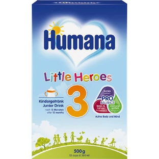 Суміш суха молочна дитяча Humana 3 Little Heroes з 12 місяців, 500 г