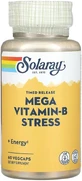 Мега-вітамін B Solaray Mega Vitamin-B Stress капсули флакон, 60 шт.