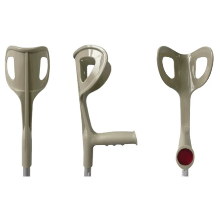 Костыль модель Торос GB-705 подлокотный рукоятка жесткая цвет серебро : цены и характеристики