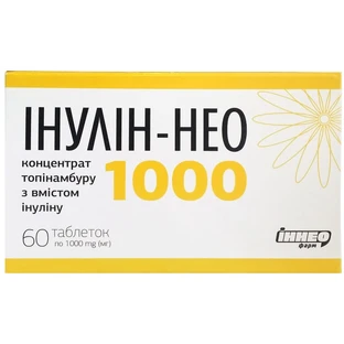 Инулин-Нео 1000 таблетки концентрат топинамбура с содержанием инулина, 60 шт.