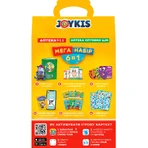 Мега набір Joykis 6 в 1 книга пригод екогероїв, 6 ігрових карток Джойкіс, вітаміни, наліпки, багаторазова маска та сюрприз від Прайзі: ціни та характеристики