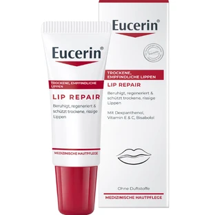 Бальзам для сухих та чутливих губ Eucerin заспокійливий регенеруючий, 10 мл