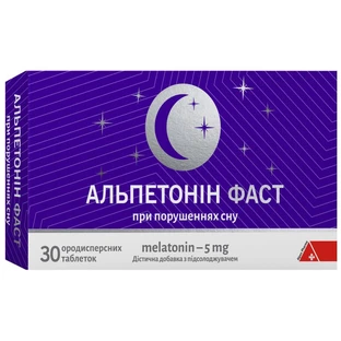 Альпетонін Фаст ородисперсні таблетки при порушеннях сну блистер 30 шт.