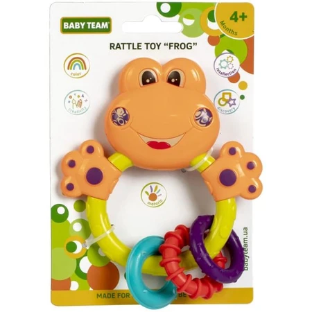 Игрушка-погремушка Baby Team 8449 Лягушка в ассортименте: цены и характеристики