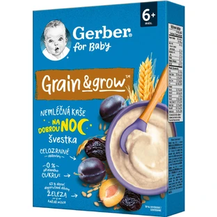 Каша безмолочная детская Nestle Gerber Овсяно-пшеничная с черносливом с 6-ти месяцев 200 г