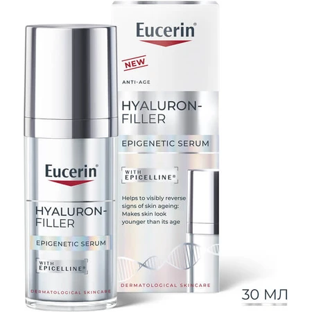 Епігенетична антивікова сироватка для обличчя Eucerin Hyaluron-Filler для всіх типів шкіри, 30 мл: ціни та характеристики