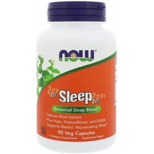 Здоровий сон Now Foods Sleep, рослинна суміш, 90 вегетаріанських капсул