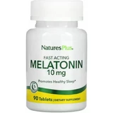 Мелатонин Natures Plus Fast Acting Melatonin 10 мг, быстродействующий, 90 таблеток