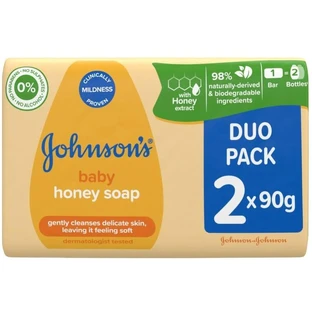 Мило дитяче Johnson Baby Медове дуопак 90 г, 2 шт.