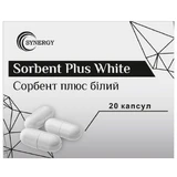Сорбент+ White белый Synergy капсулы для выведения токсинов из организма 2 блистера по 10 шт.
