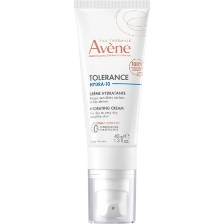 Крем для обличчя Avene Tolerance Hydra-10 зволожувальний з гіалуроновою кислотою, 40 мл: ціни та характеристики