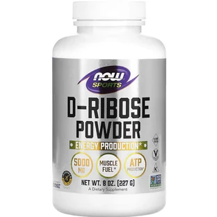 D-рибоза Now Foods Sports D-Ribose 5000 мг порошок, 227 г