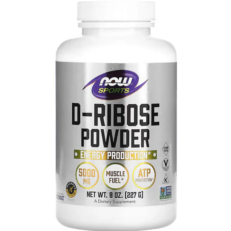  D-рибоза Now Foods Sports D-Ribose 5000 мг порошок, 227 г: цены и характеристики