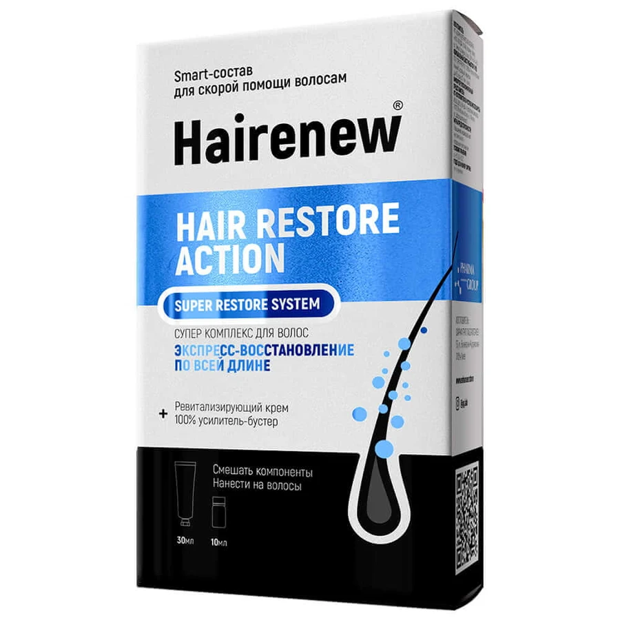 Инновационный комплекс для волос Hairenew Экспресс-восстановление 30 мл + 10 мл: цены и характеристики