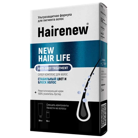 Инновационный комплекс для волос Hairenew Ультразахист от седины 30 мл + 10 мл: цены и характеристики